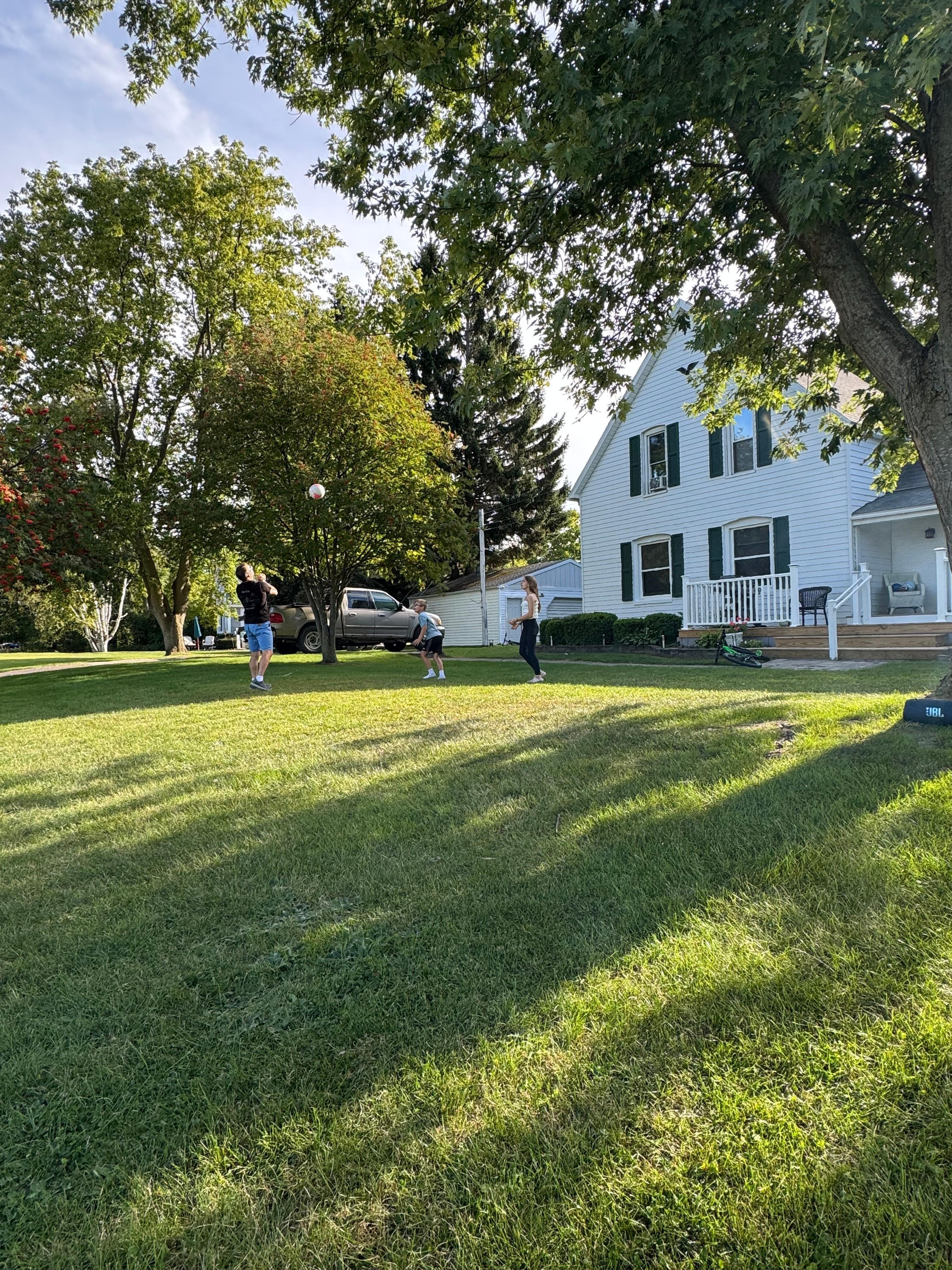 Large yard for kids