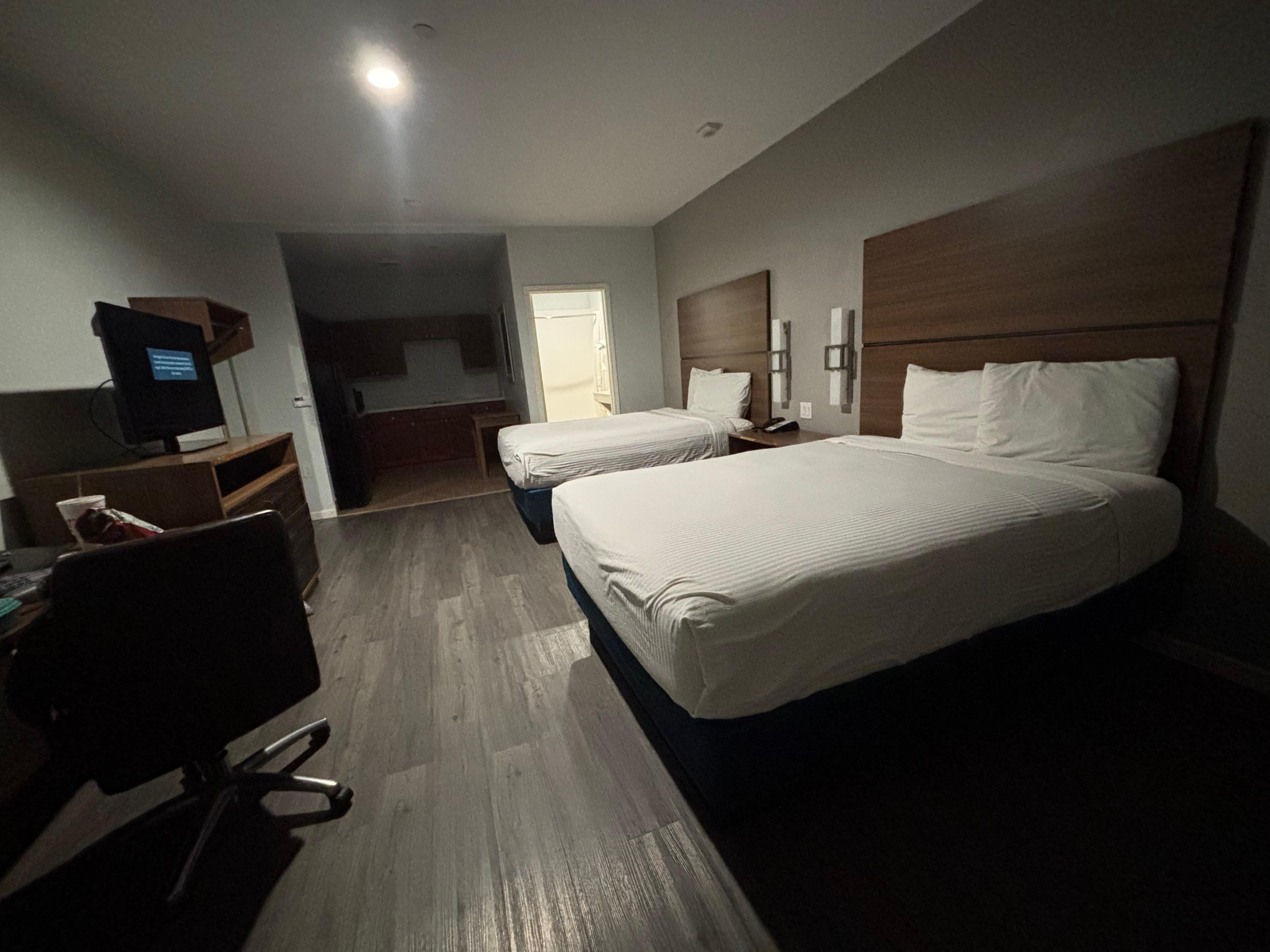 This was the room and it even had a bathtub