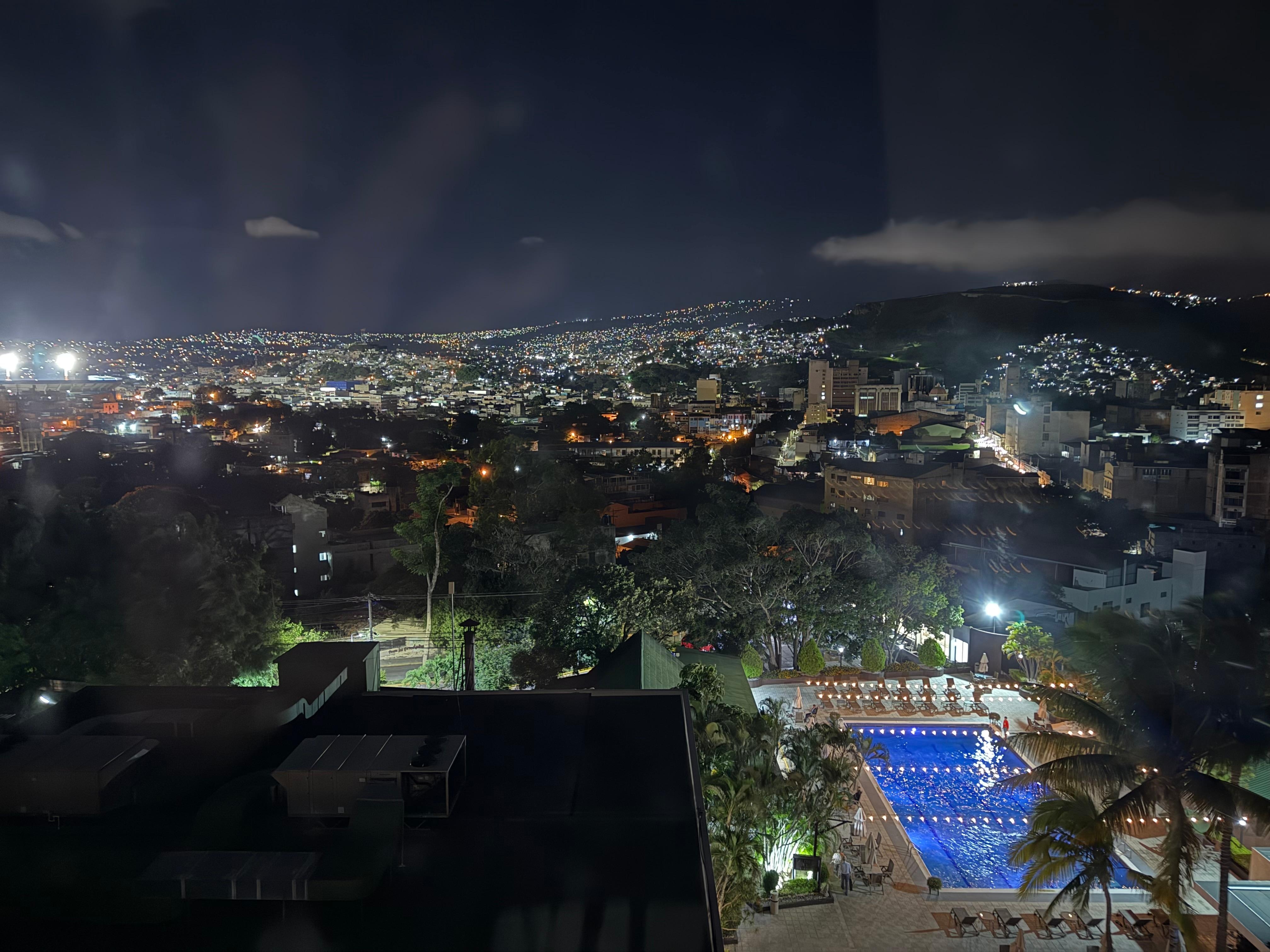 Night view from room