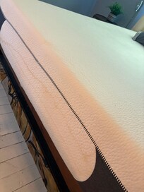 the front of the mattress