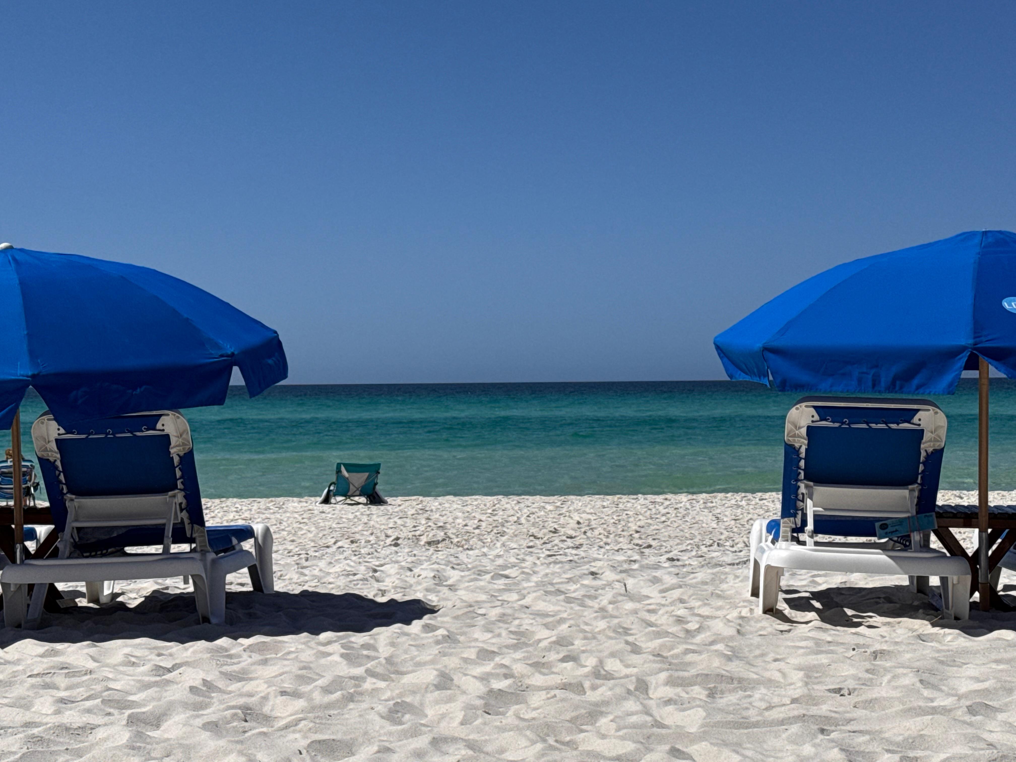 Beach service…such a nice perk