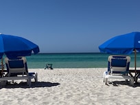 Beach service…such a nice perk