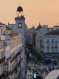 From the Patio looking out to the Plaza del Sol.