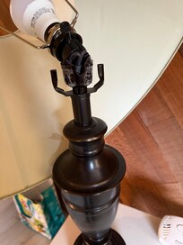 Broken lamp.