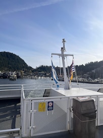 Coming into Snug Cove Bowen Island view from ferry