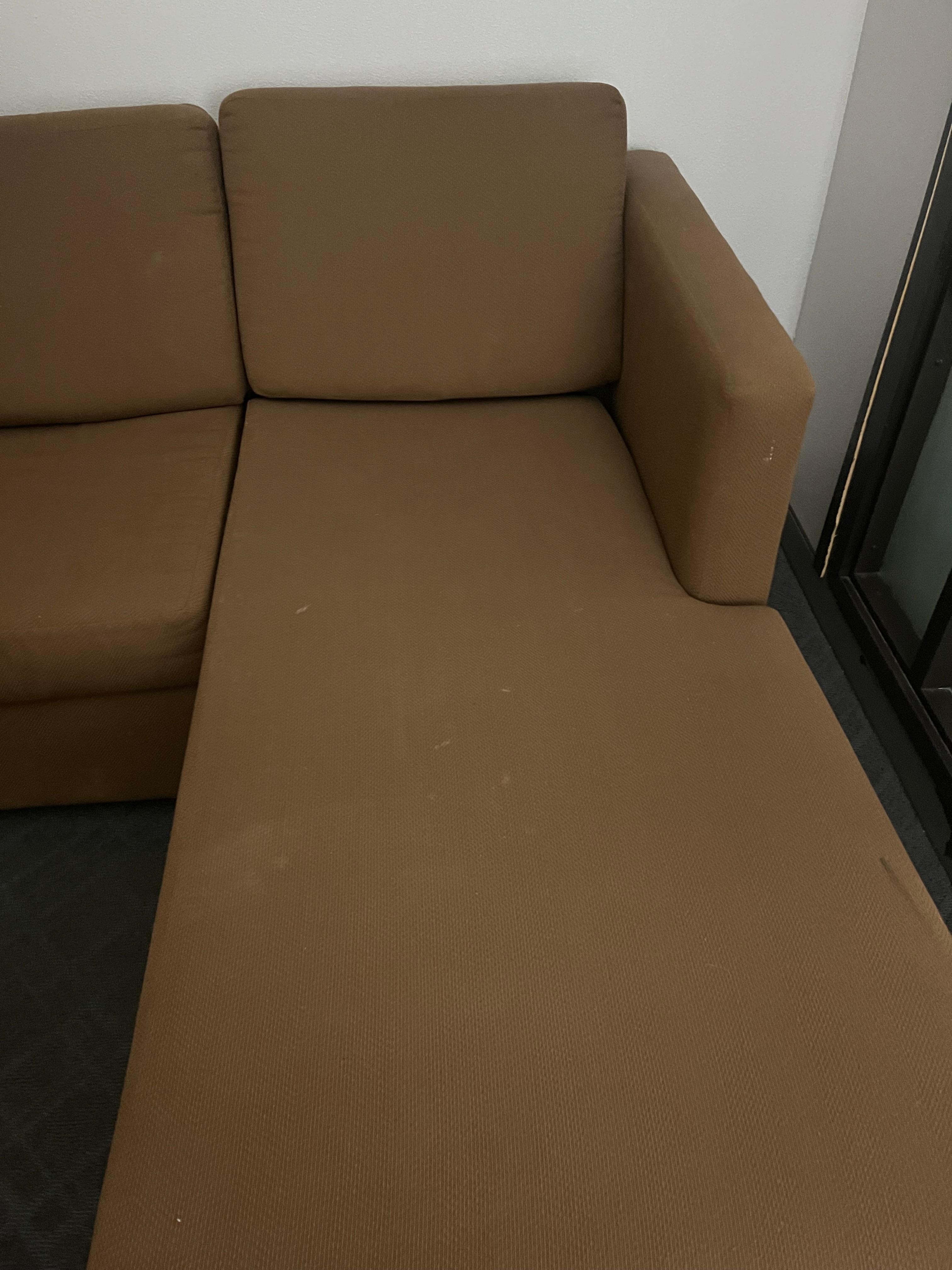 Stained and dirty couch 