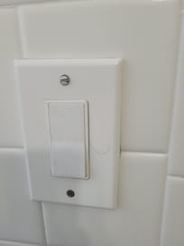 Poils sur la lumiere