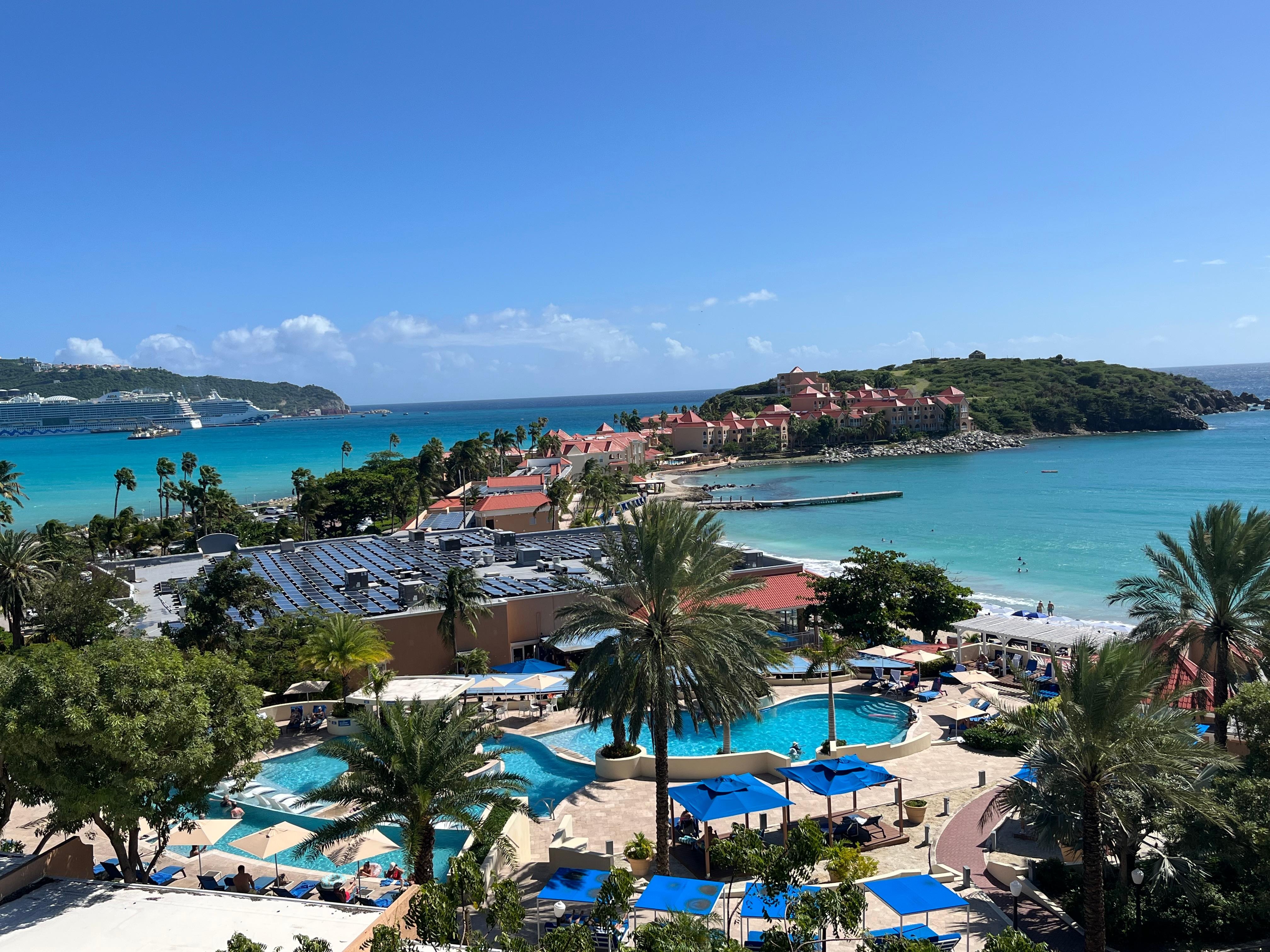 Water views from Oceans King Suite. 