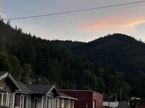 View from the street in front of the townhouse.