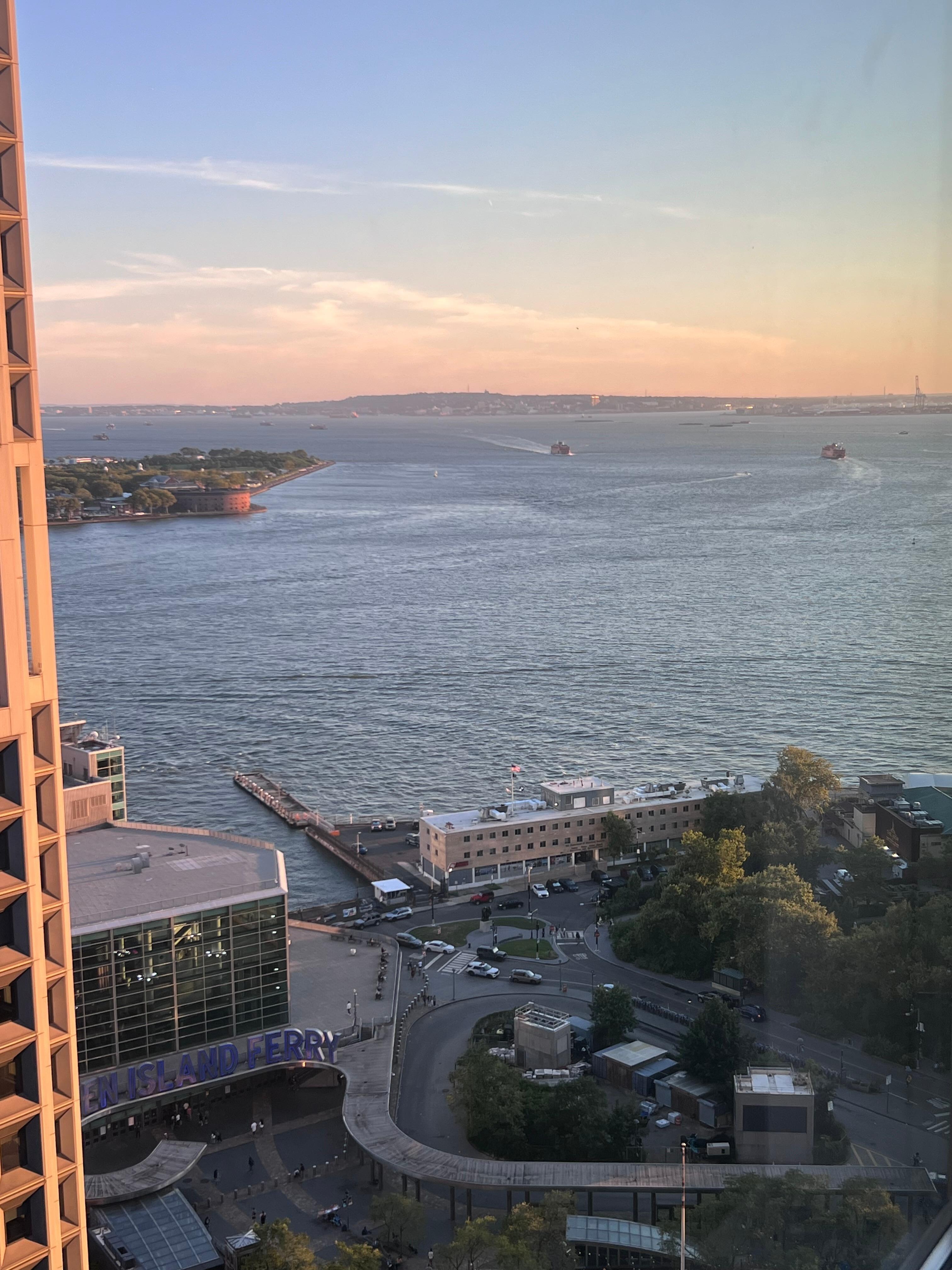 Vue depuis notre chambre d’hôtel 