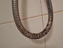 Dirty shower hose