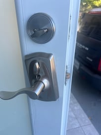 Main door handles were lose