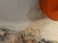 Ceiling near fireplace