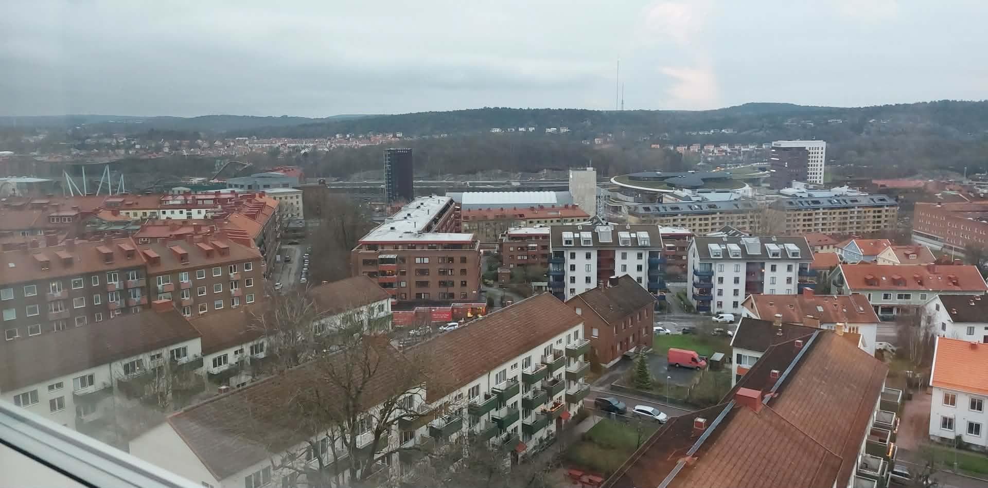 Utsikt över Liseberg från vårt rum.