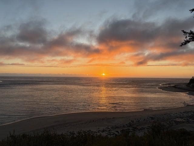 Sunset from the balcony