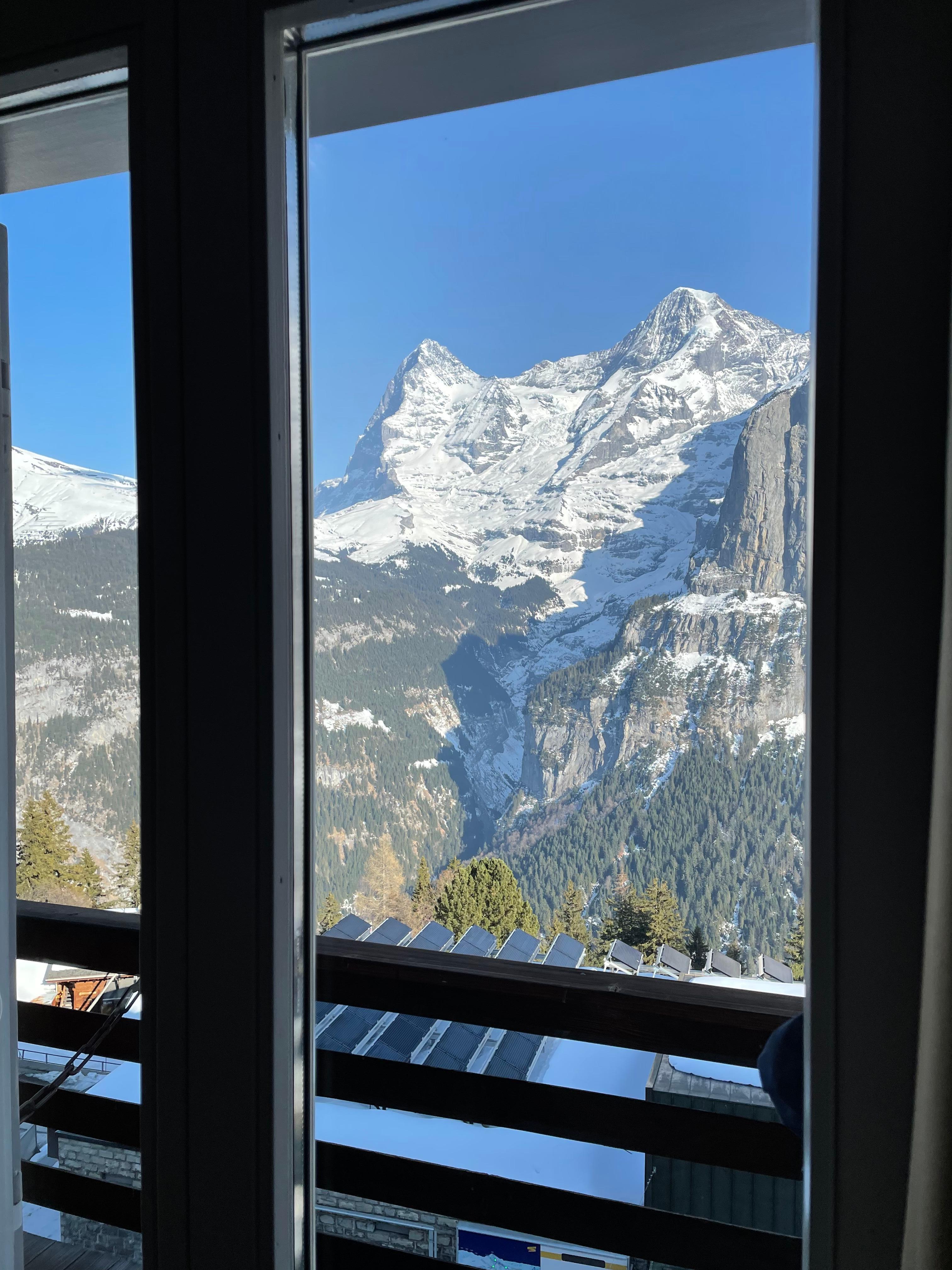 Ausblick vom Zimmer mit Bergblick 😊