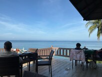 View from buffet area