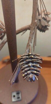 Lamps and night tables covered in dust