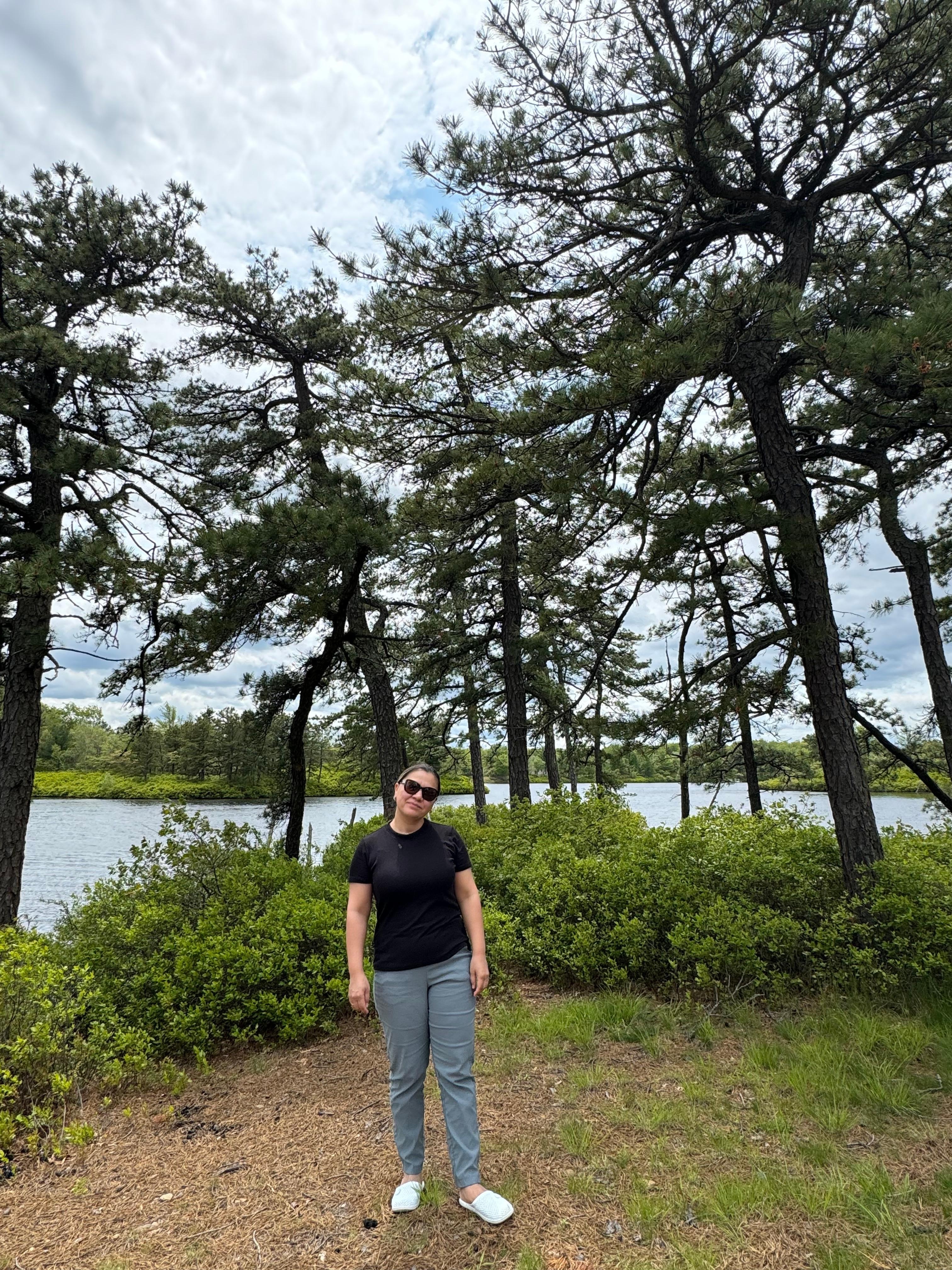 Enjoying the weather.