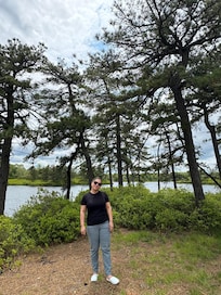 Enjoying the weather.