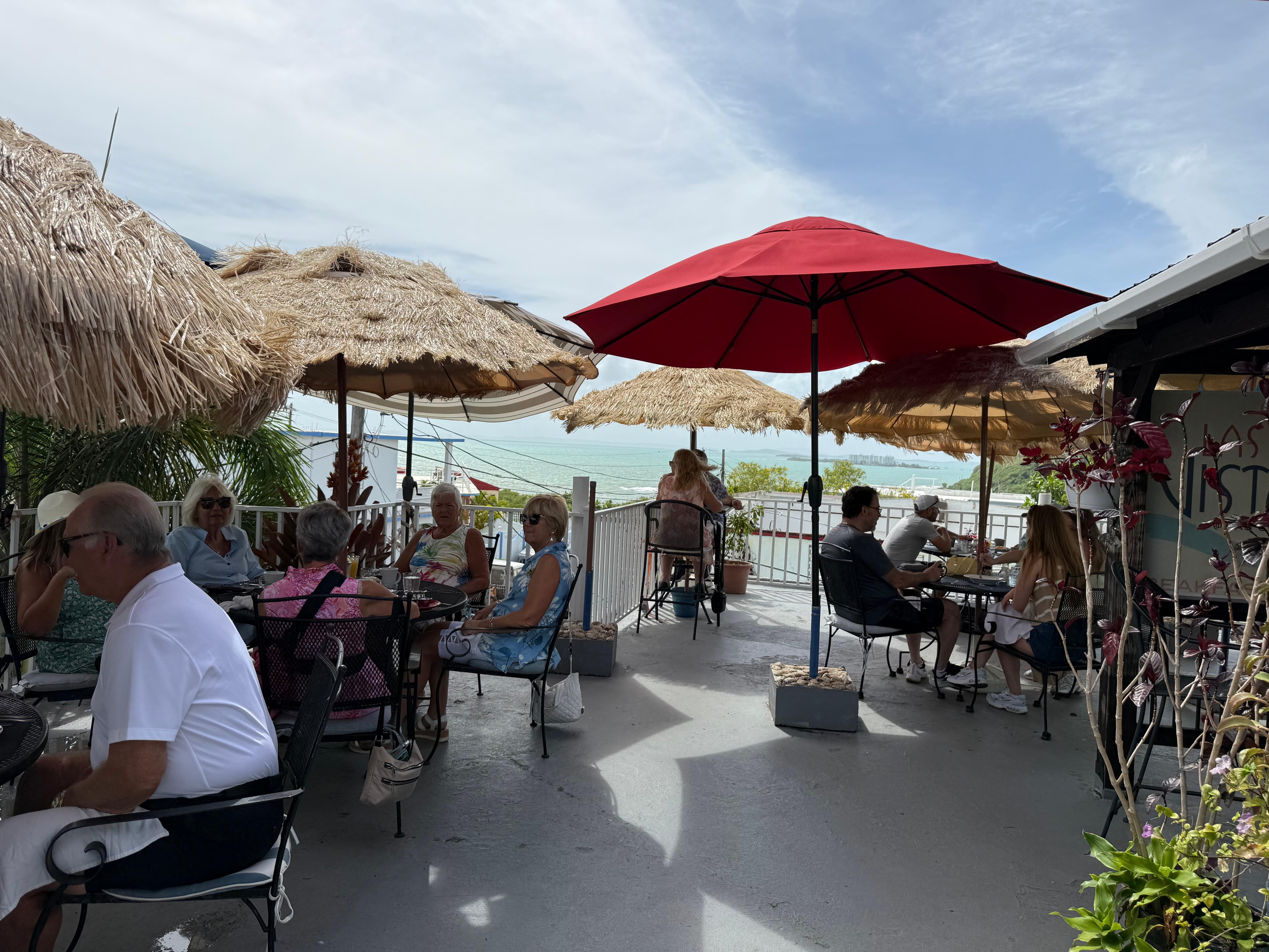 Las Vistas Cafe is a   quaint rooftop breakfast place. Good food. You definitely need to make a reservation.