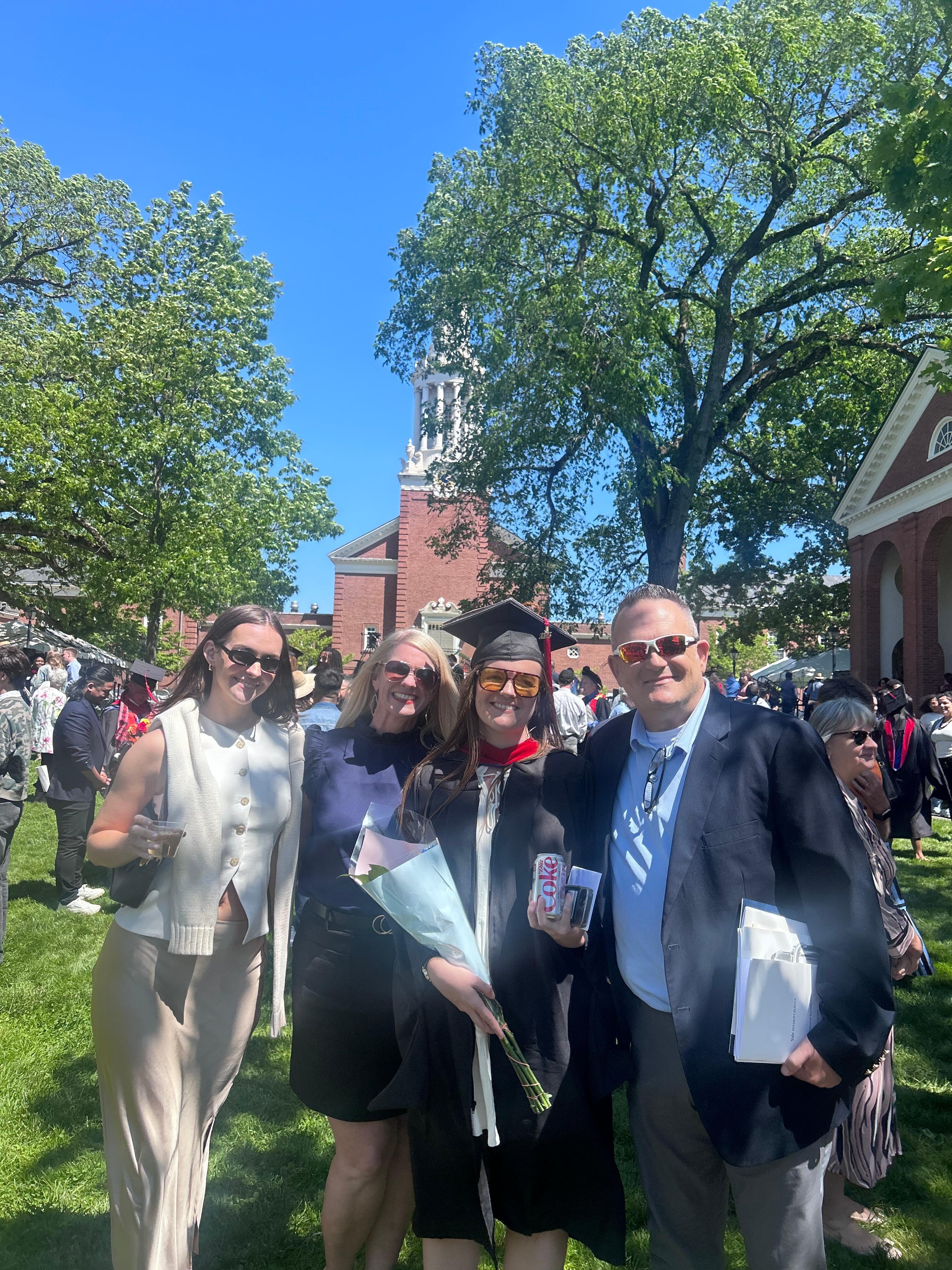 Yale grad obligatory photo💙