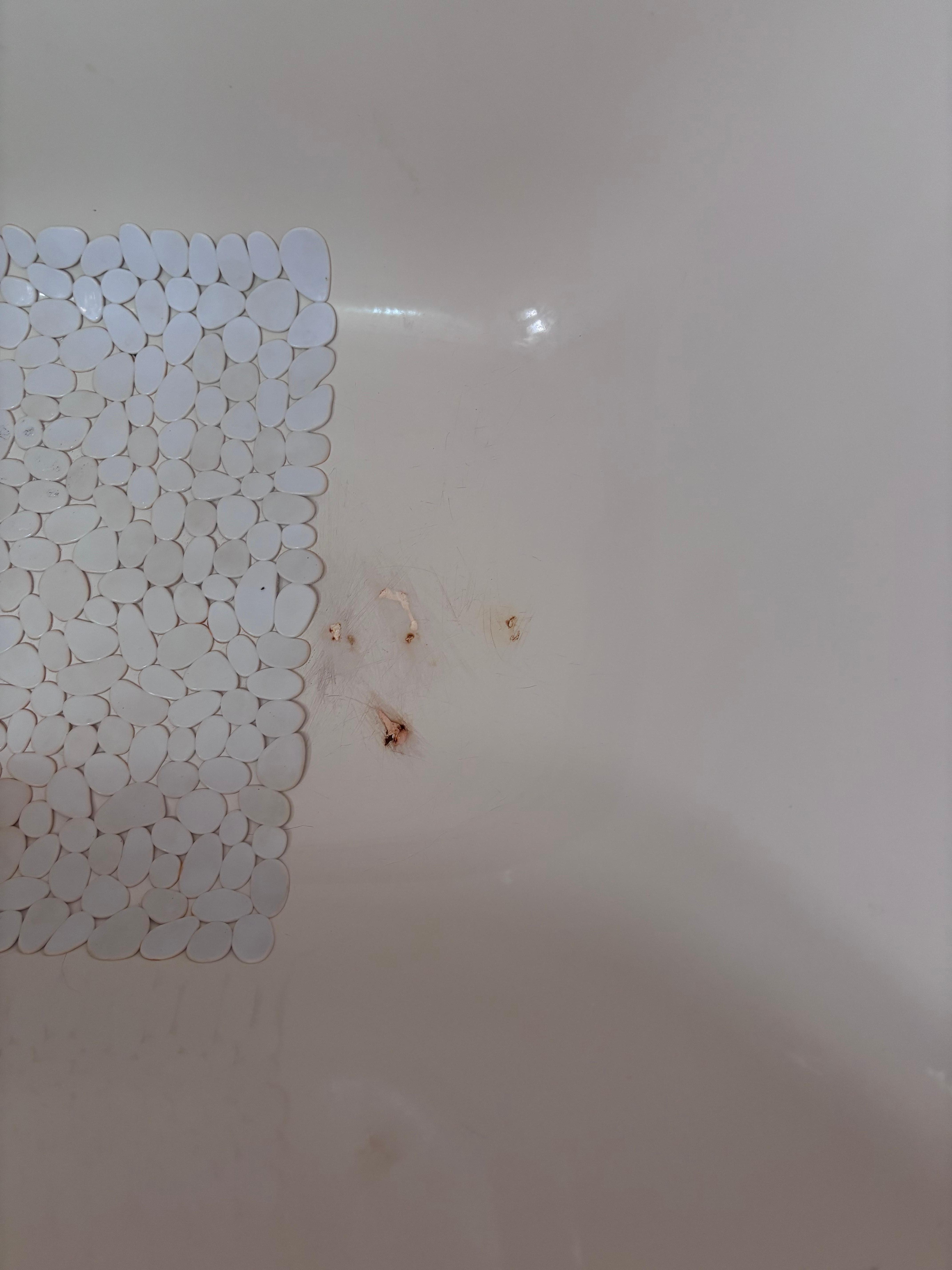 Rust in downstairs bath