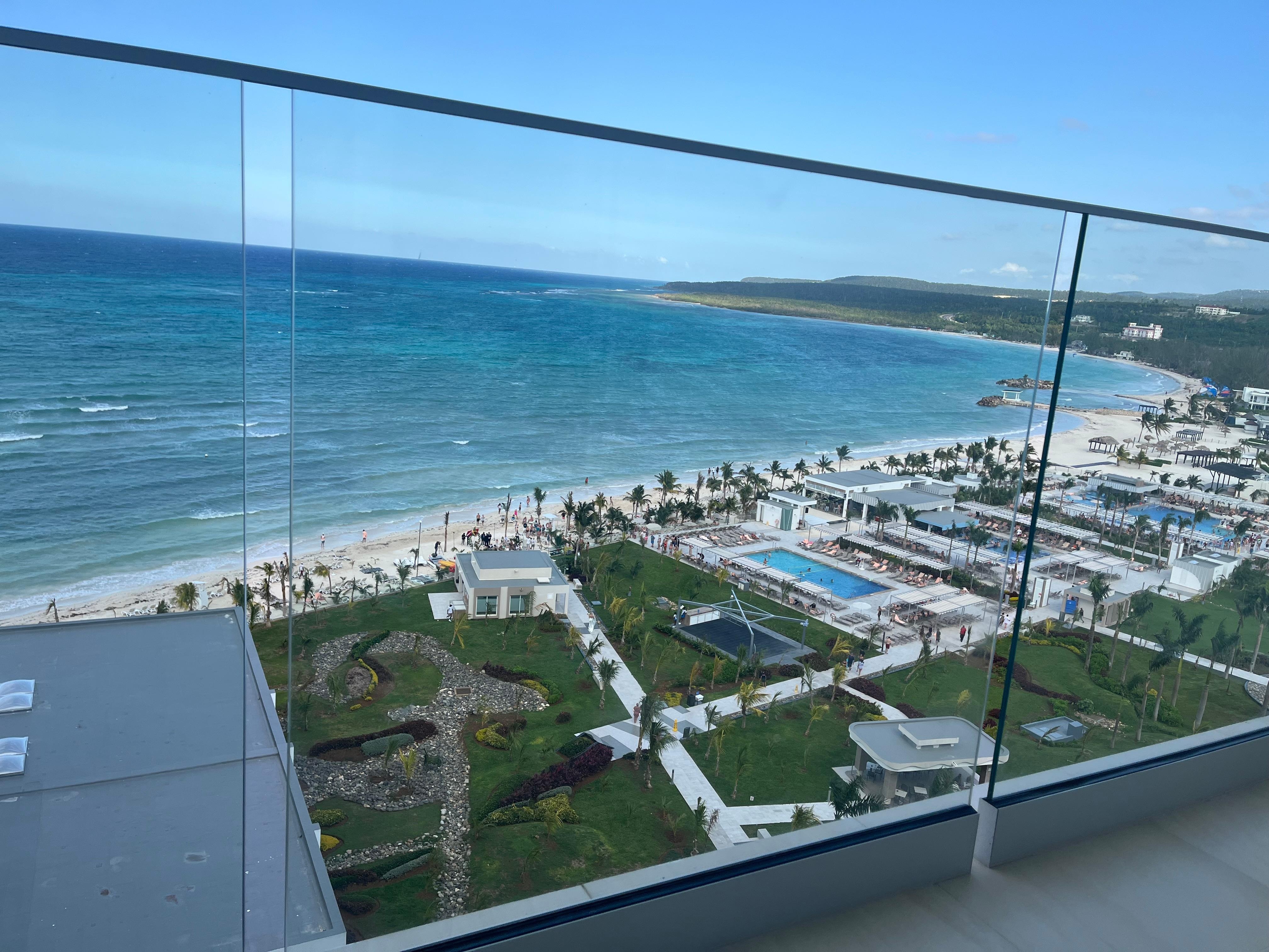 View from the Balcony on the 9th Floor. 