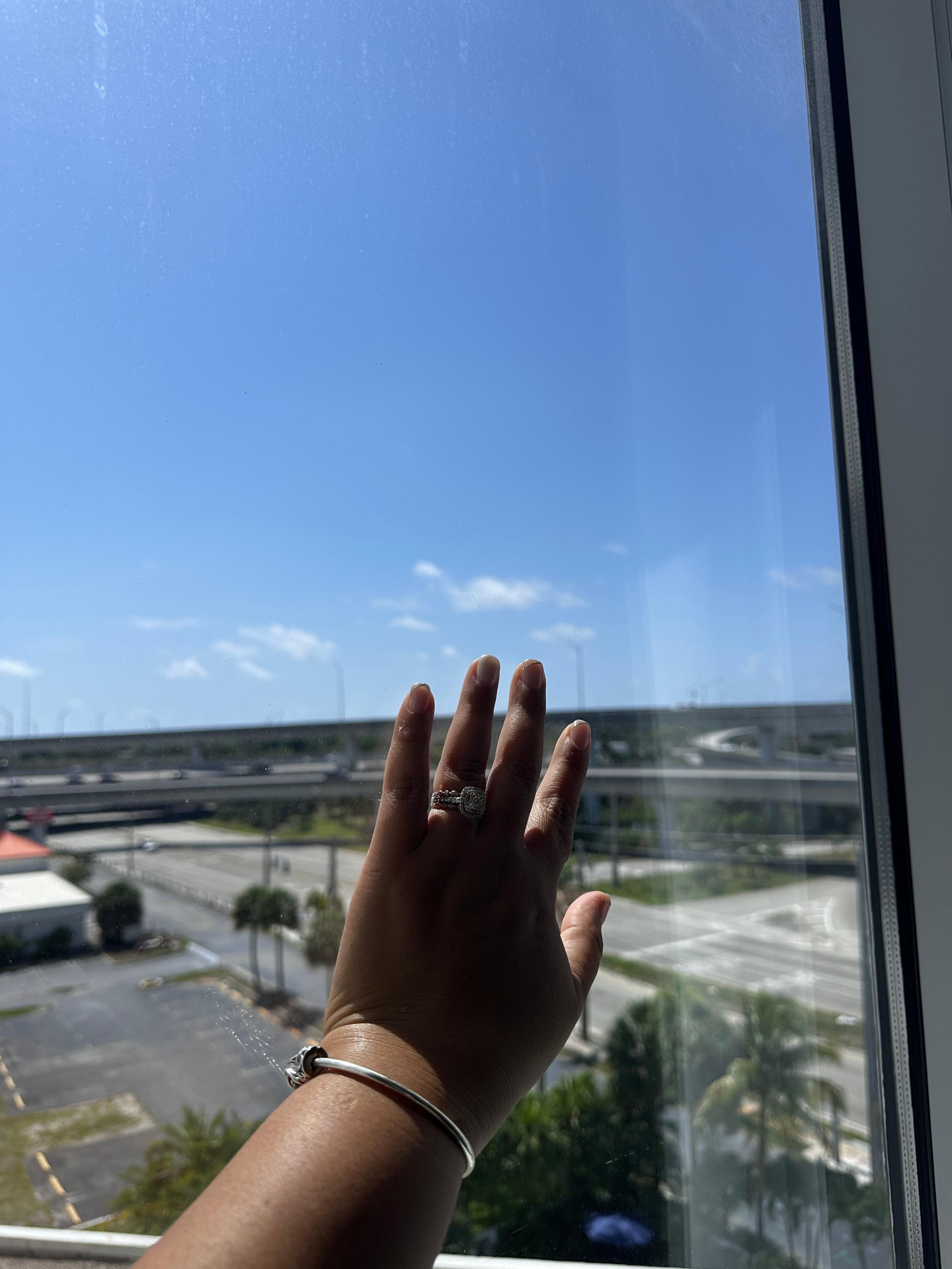 Con una bonita vista