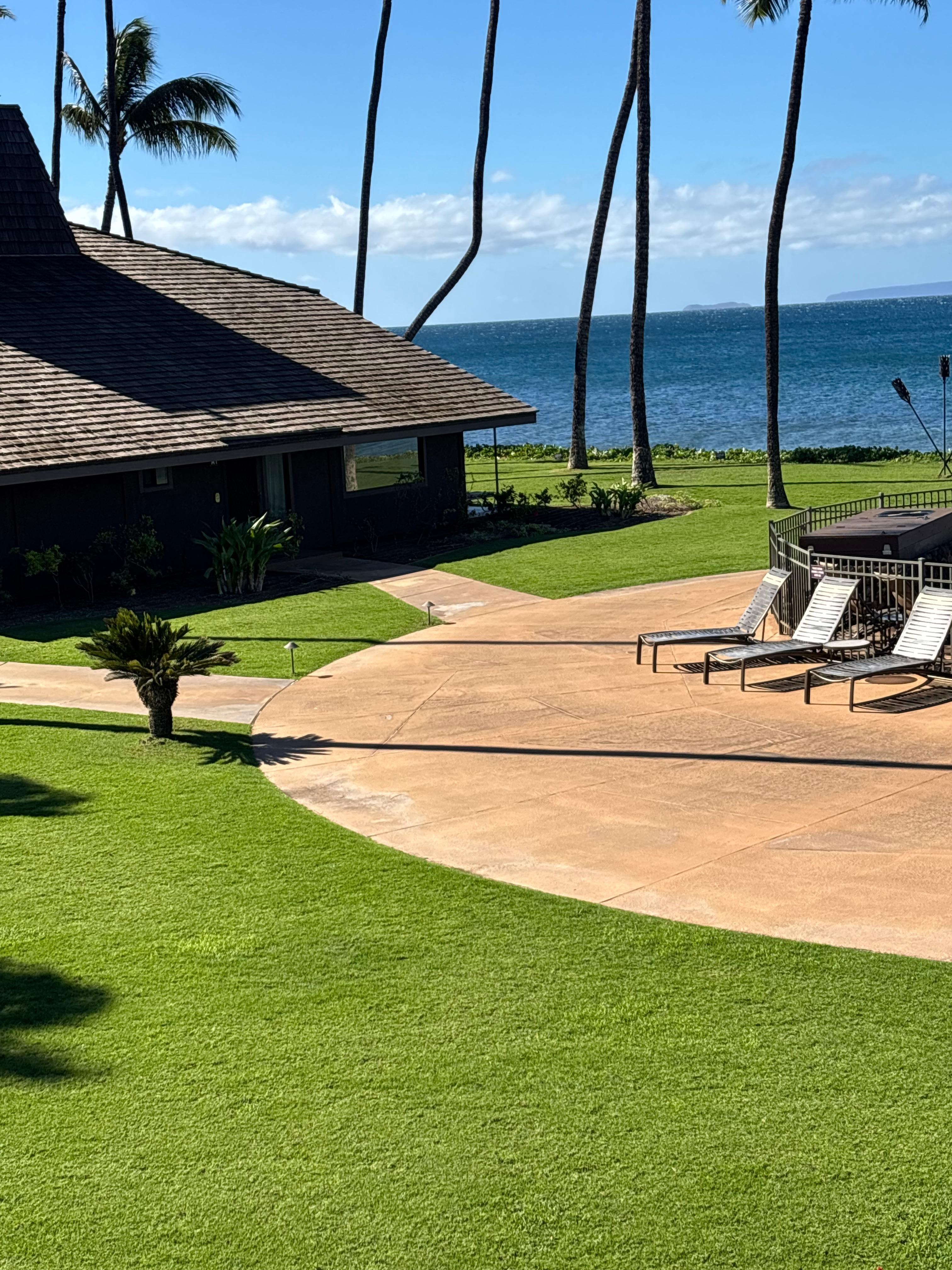 View from our deck at the condo. 