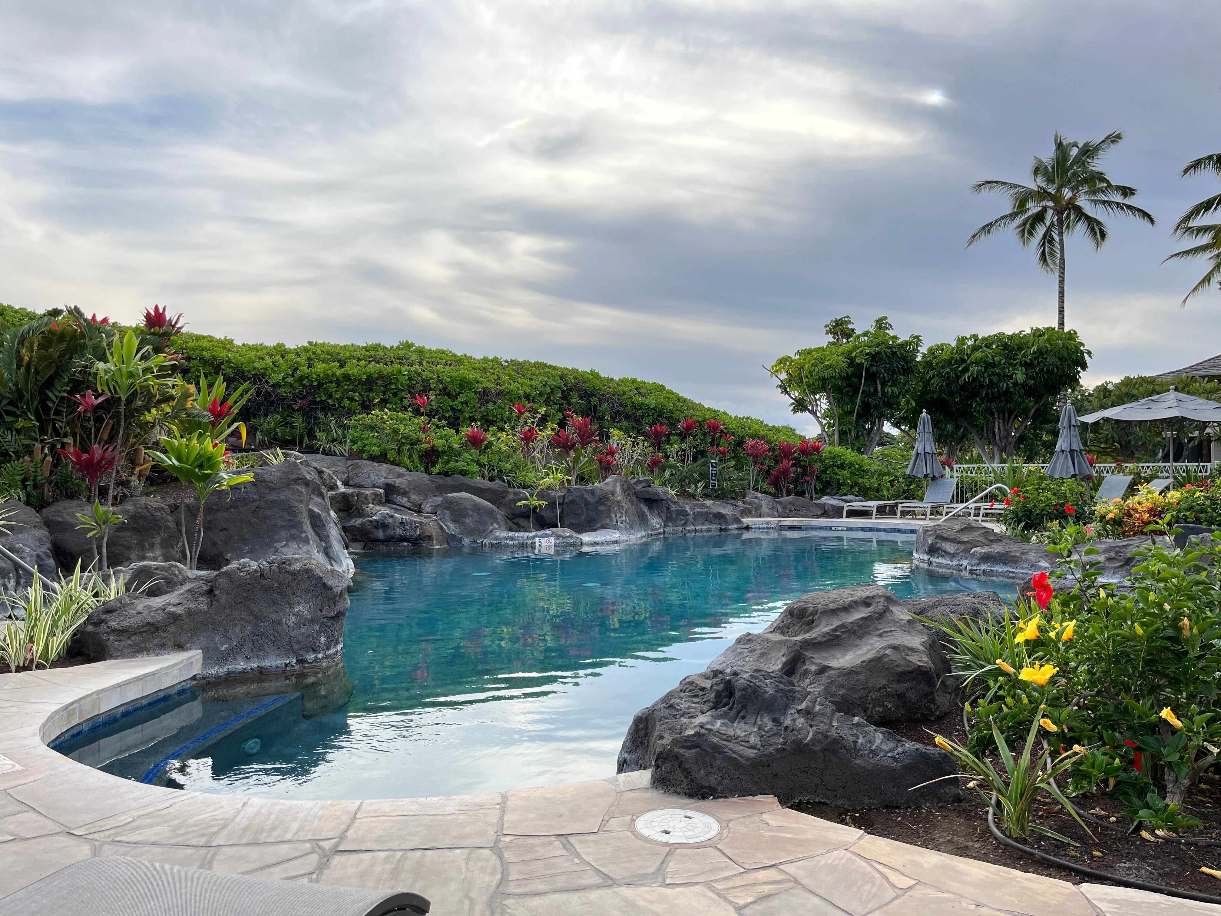 Pool behind B building