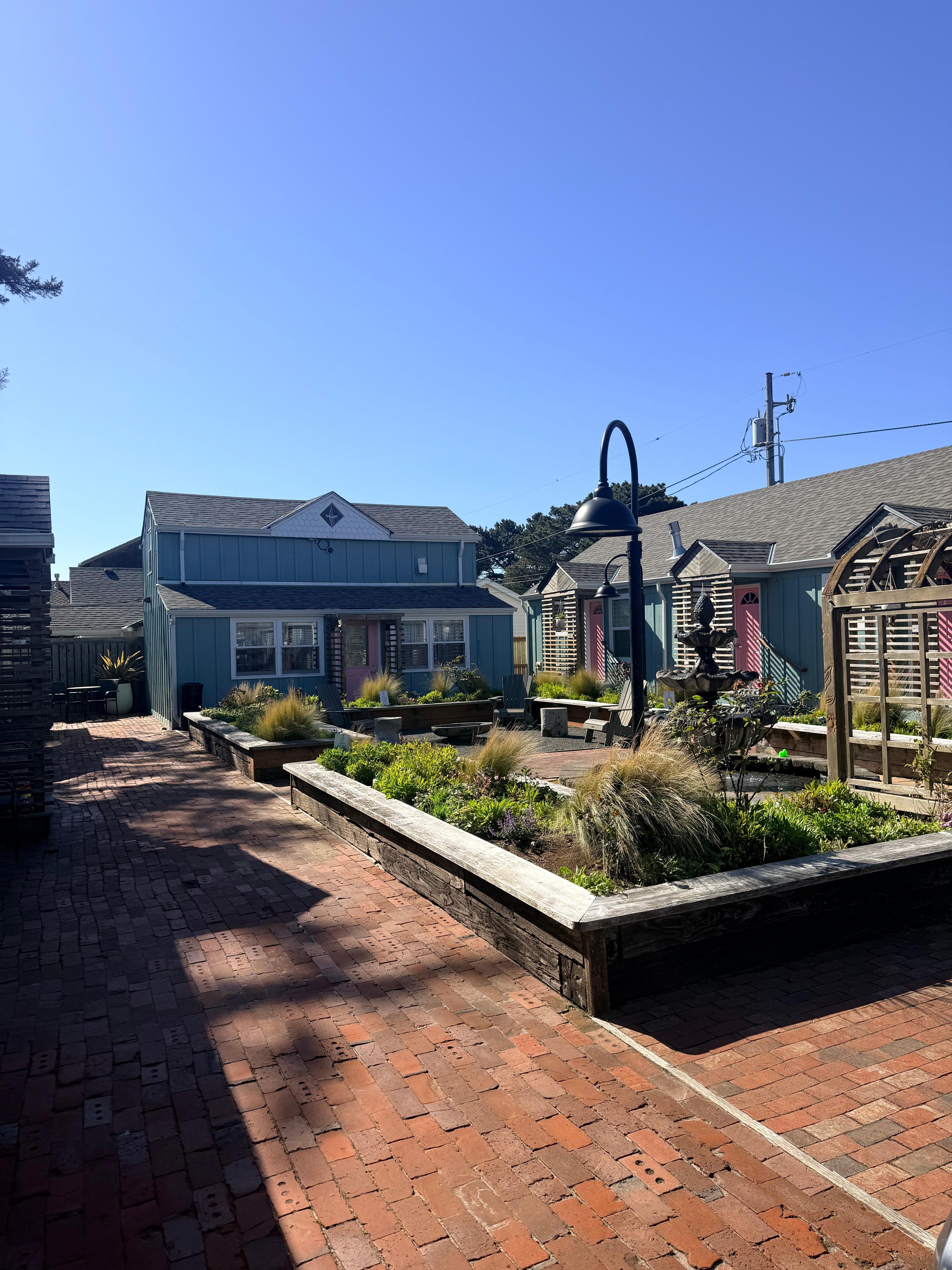 Beautiful fountain right outside