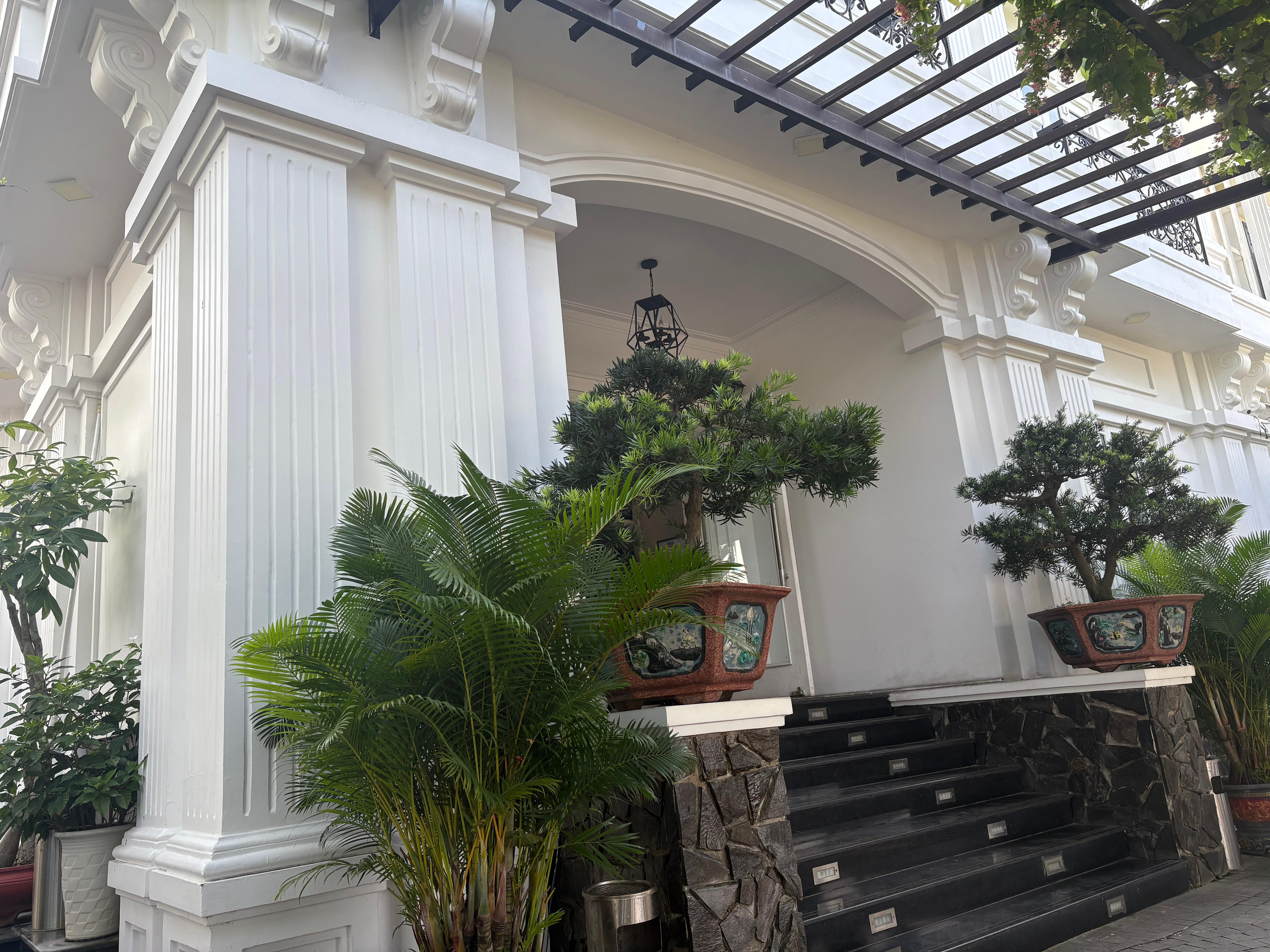 From entrance