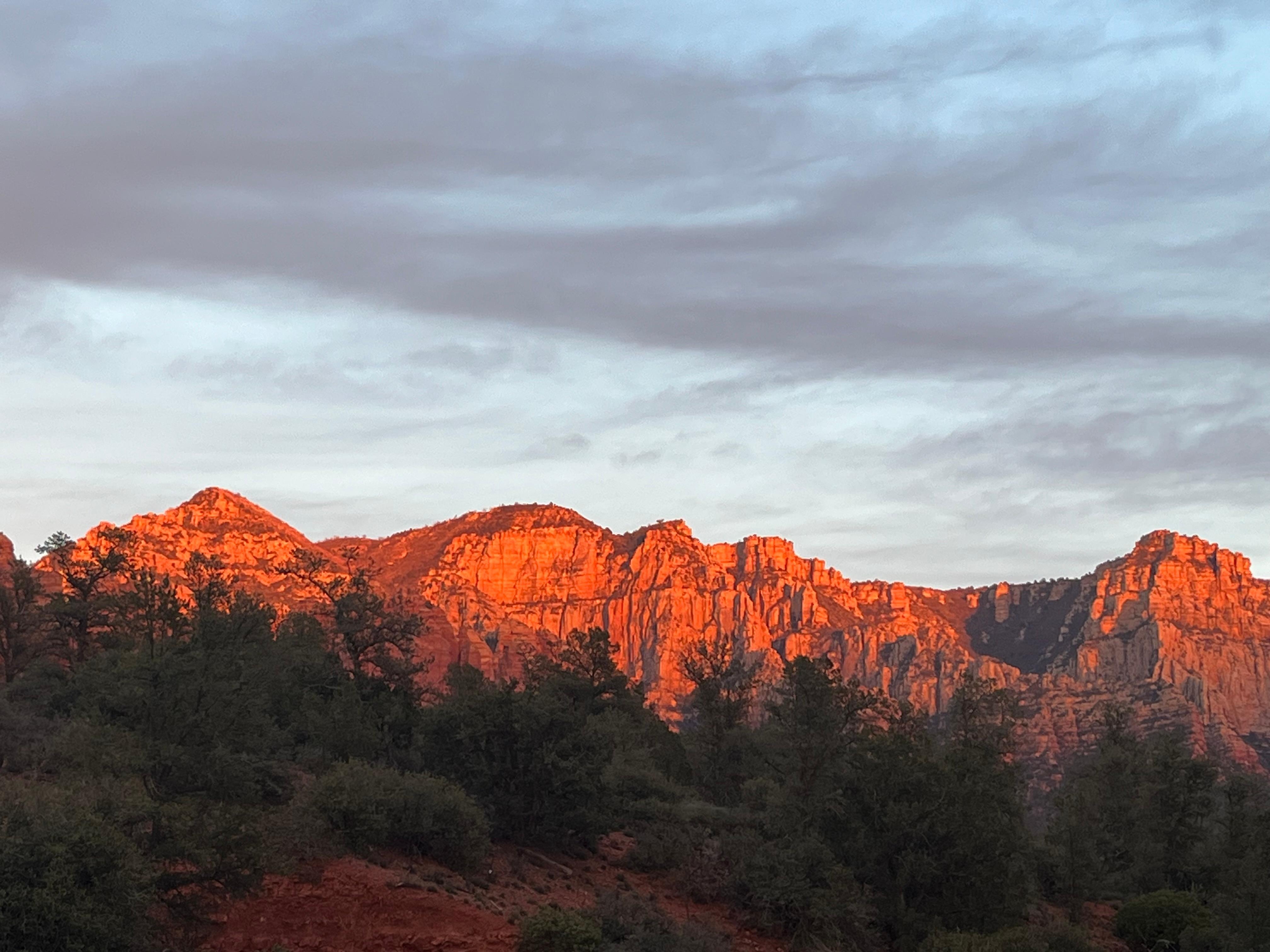 Sunset in the hot tub! 