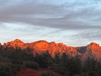 Sunset in the hot tub!