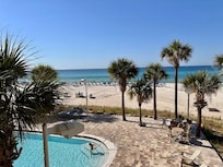 Beach view from the balcony