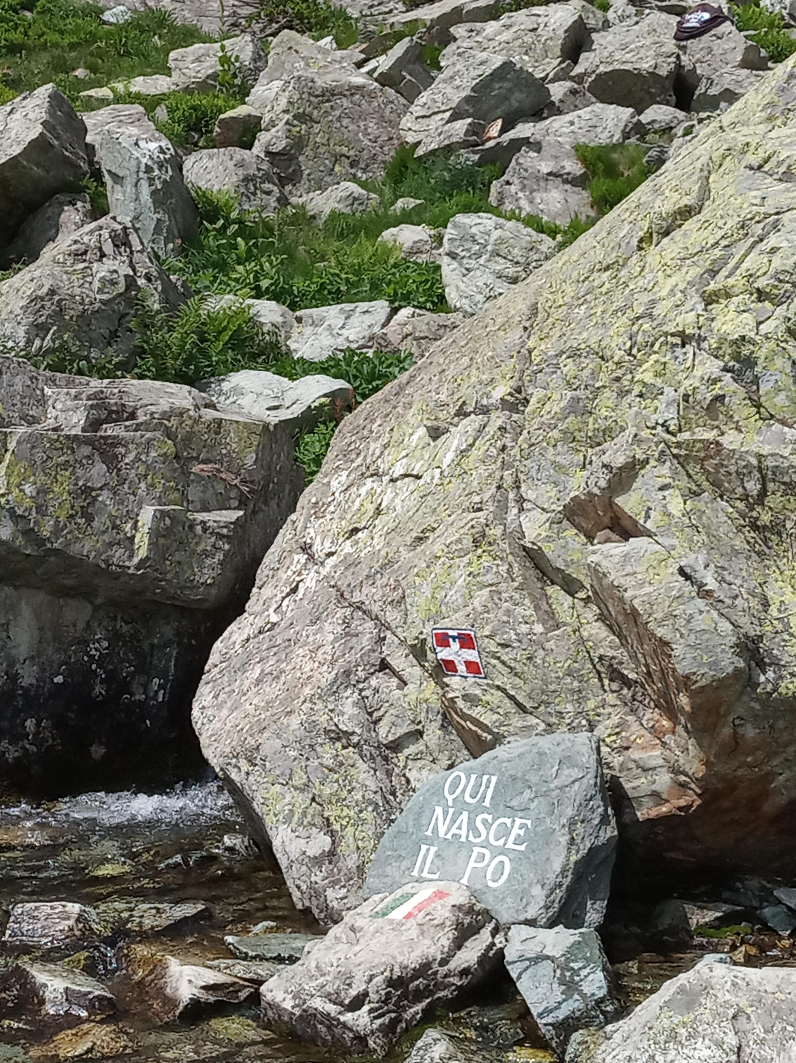 Le sorgenti del Po sul Monviso.