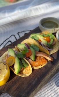 Taboo salmon tacos