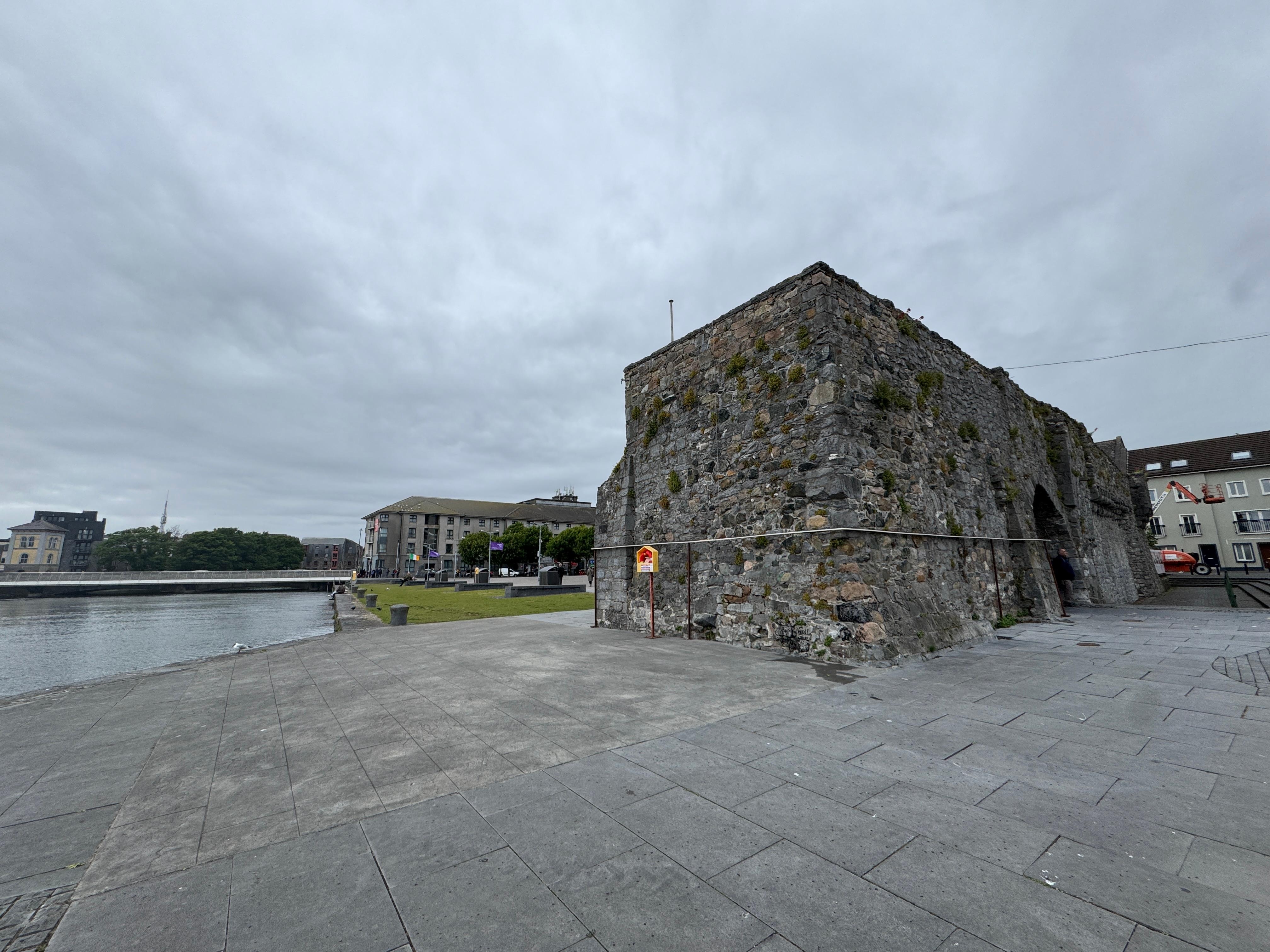 Front of the hotel (in the background)  is within a block of The Spanish Arch. 