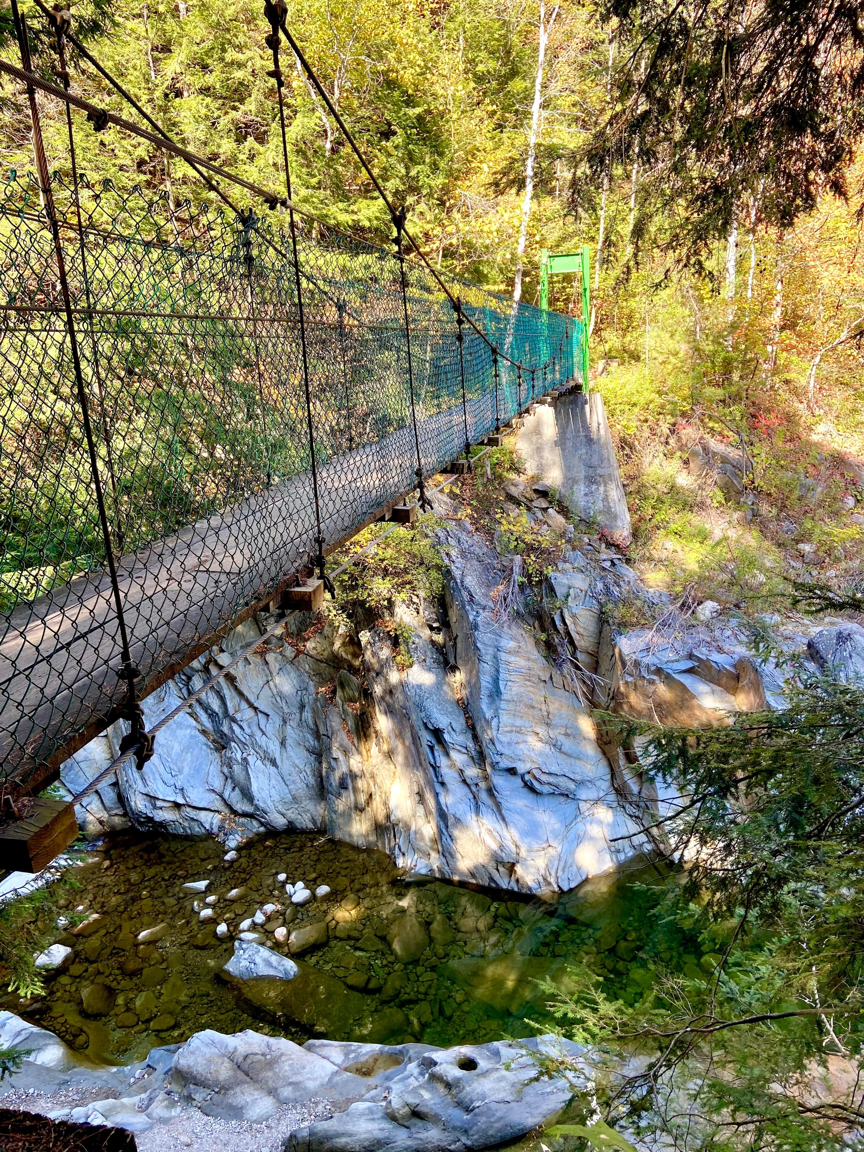 AT/LT Suspension Bridge over Clarendon Gorge