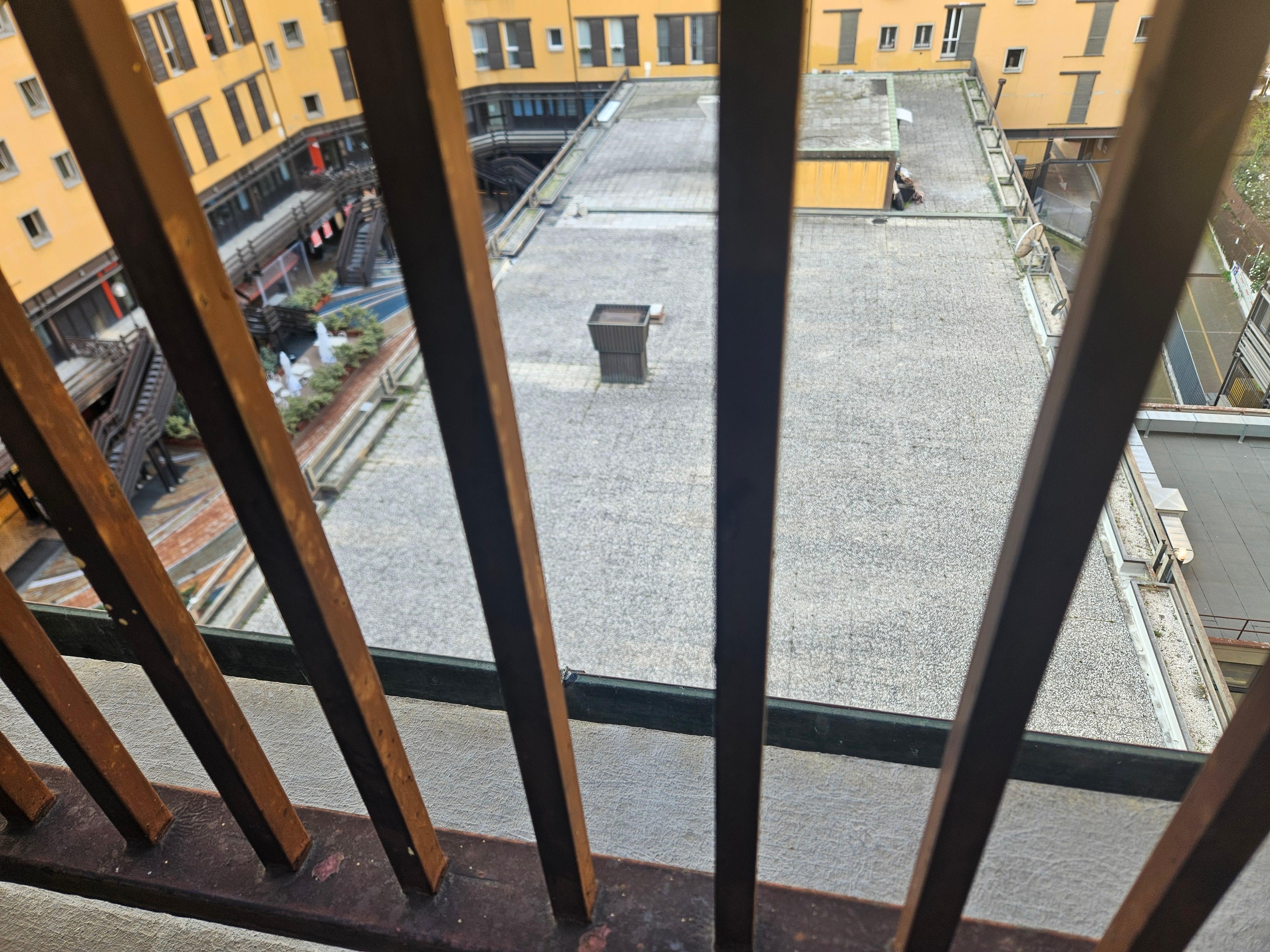 View, noisy food court lower left