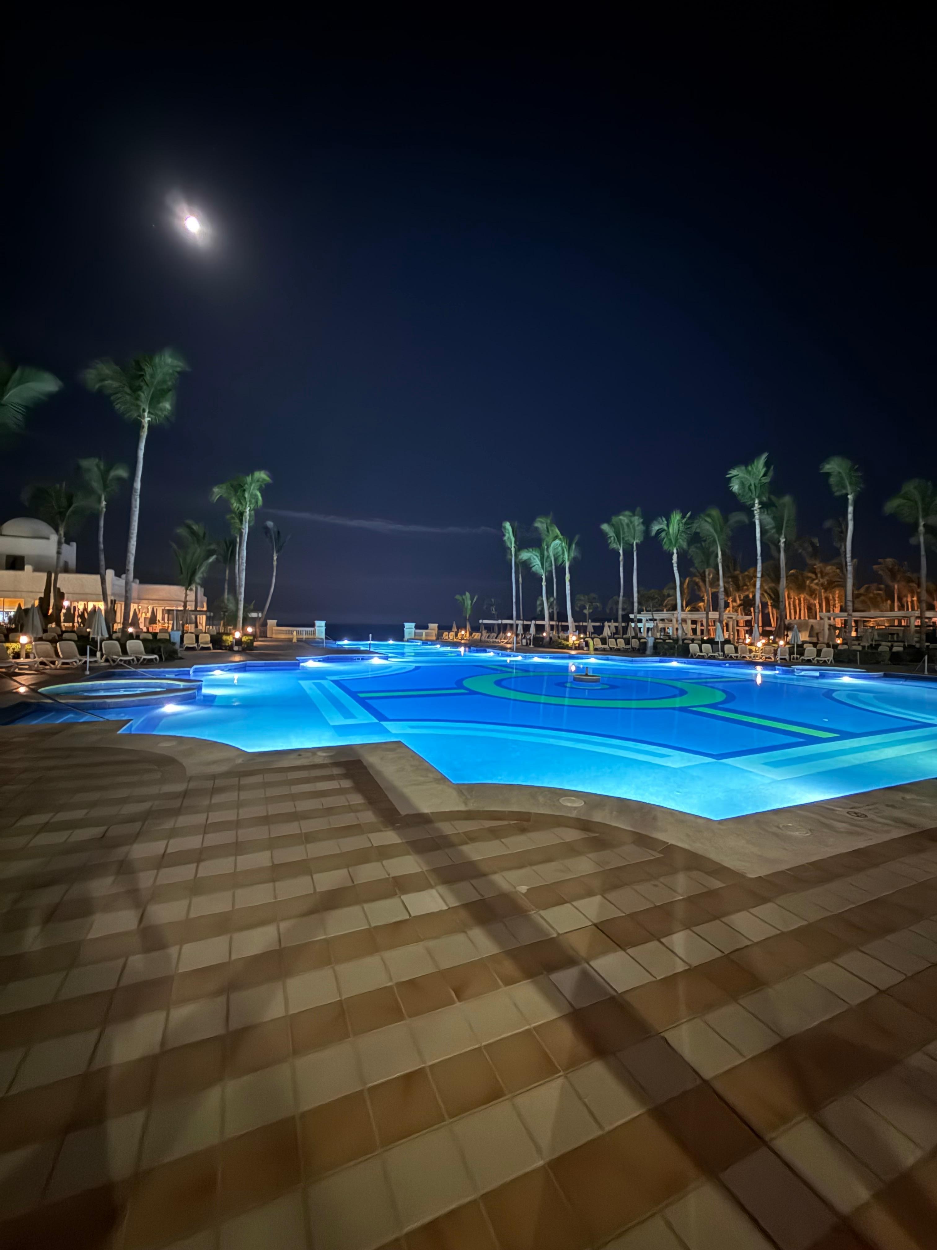 Pool at night