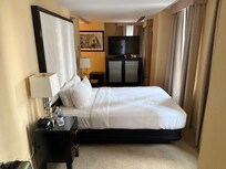 Another view of the room we were given with a queen bed