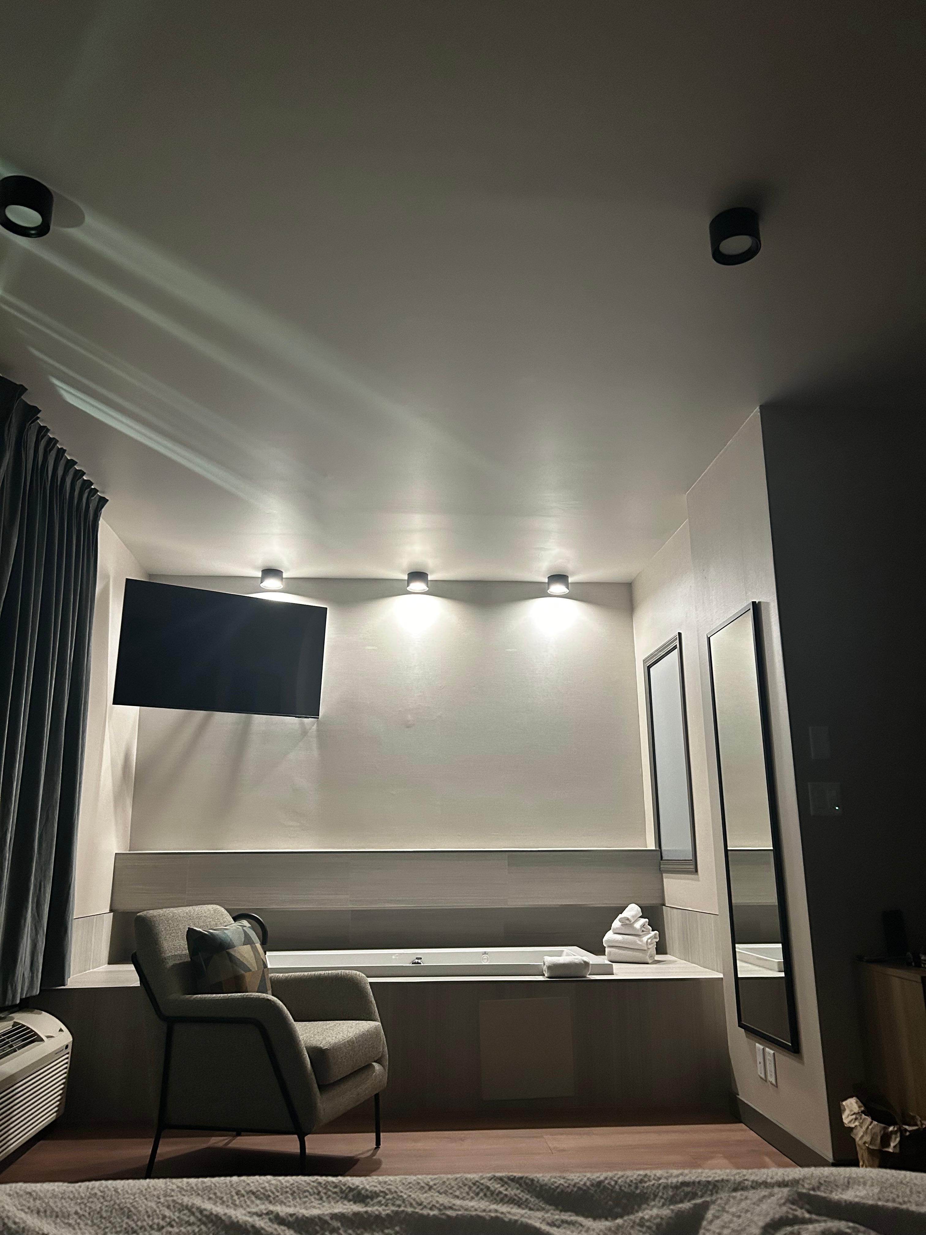 Penthouse suite hot tub