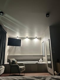 Penthouse suite hot tub