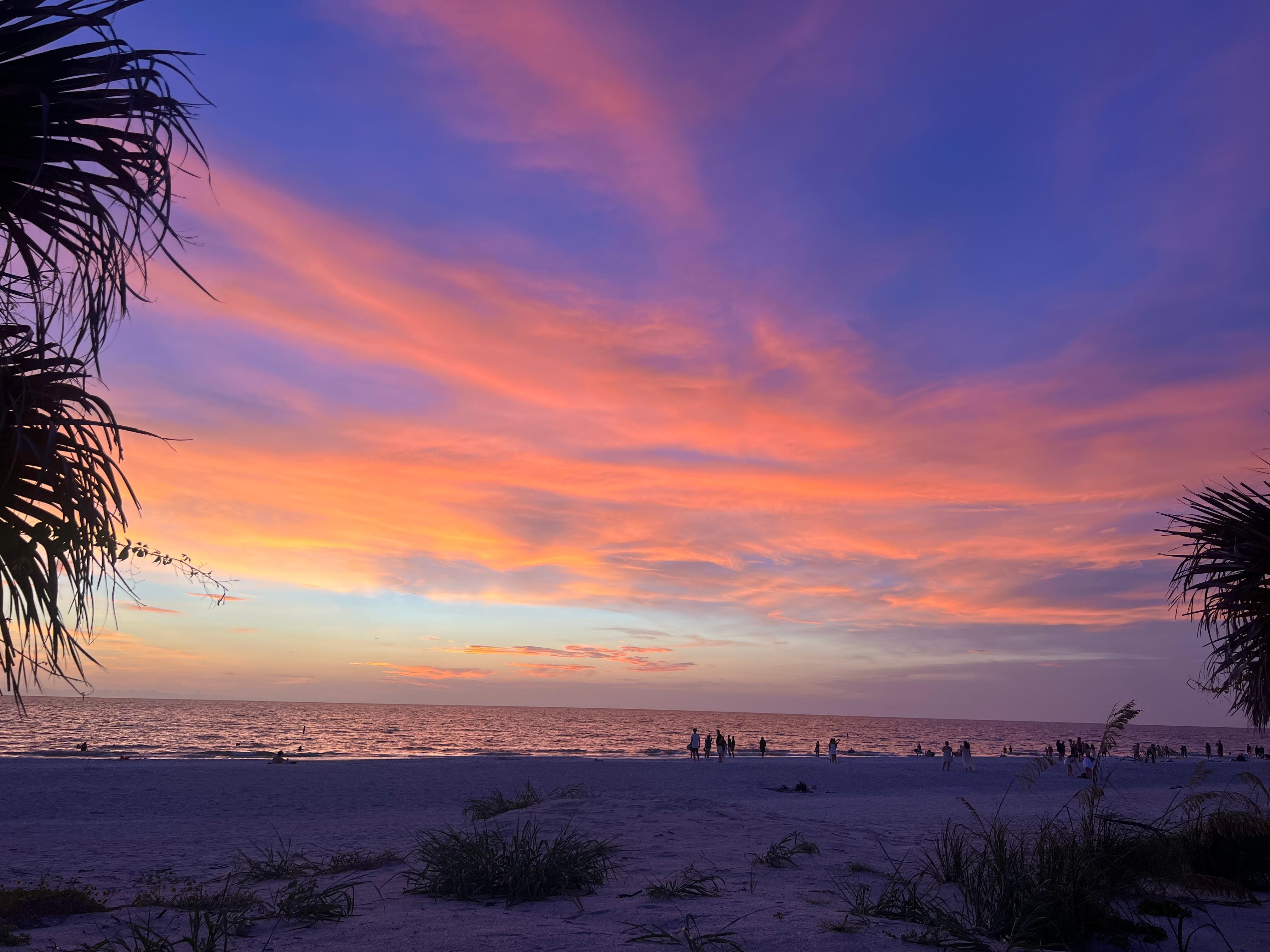 One of the beautiful sunsets we got to experience 