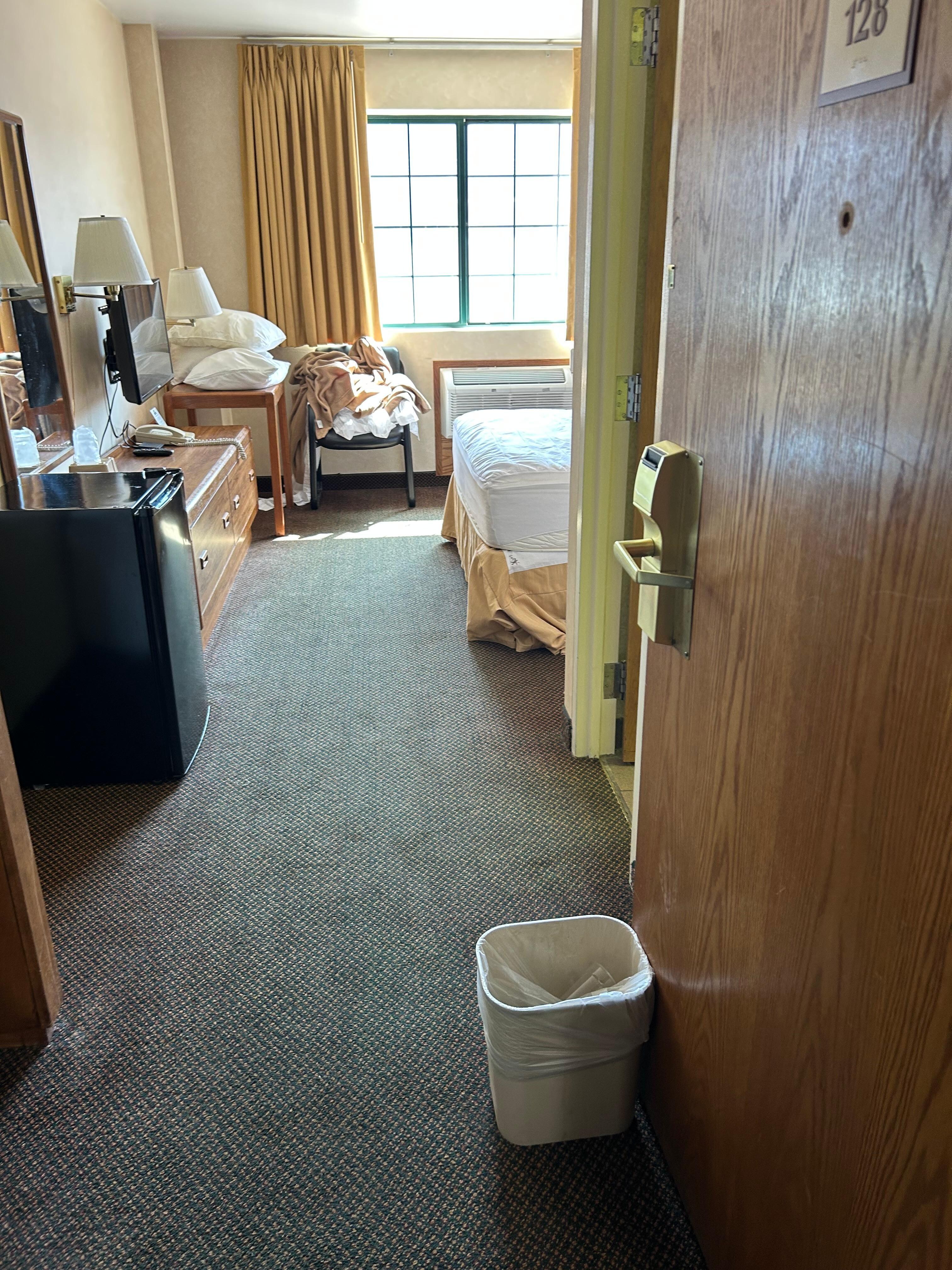 Rooms not clean at check in 