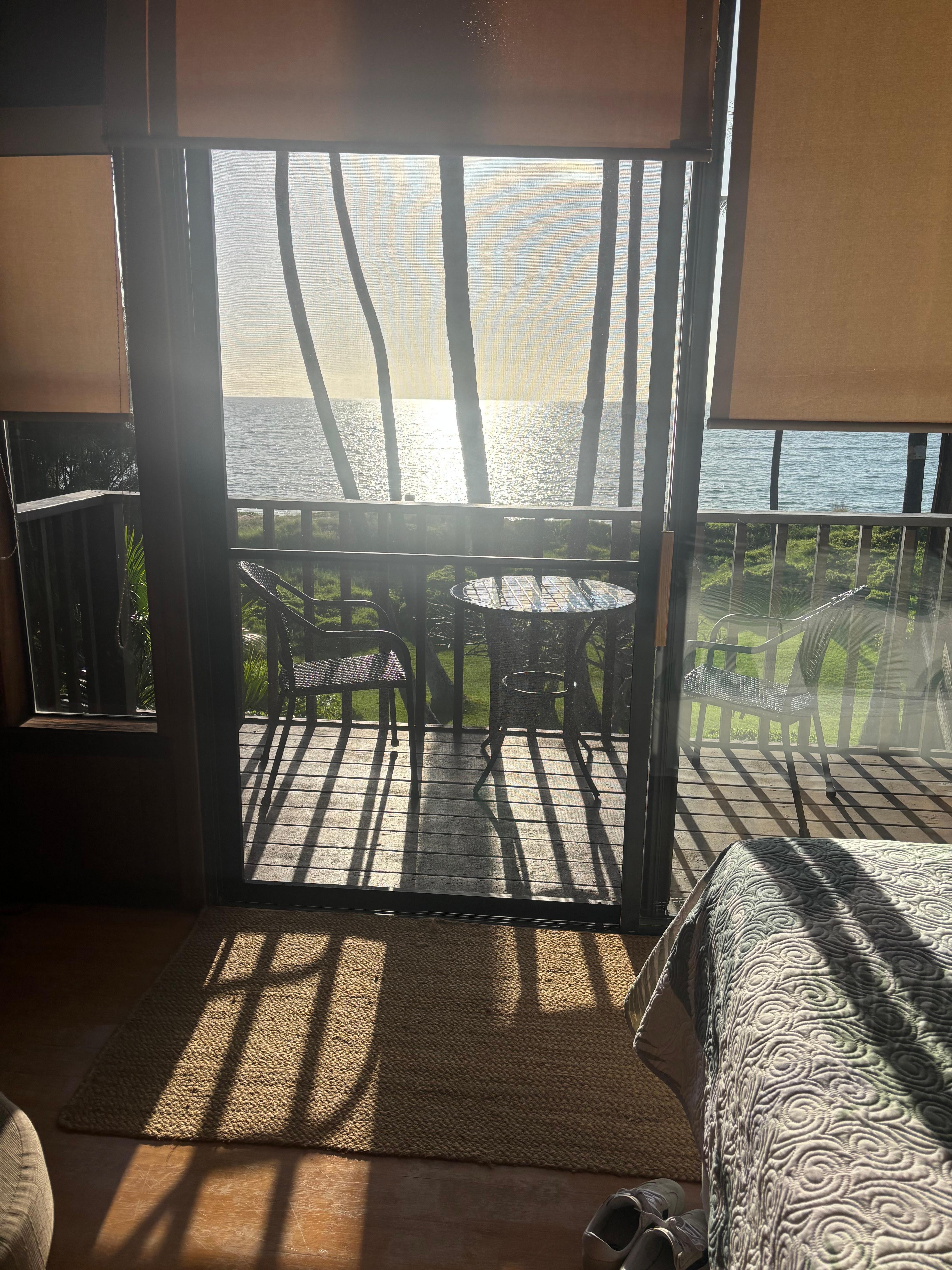 View from upstairs in Master