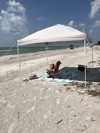 Had the beach to ourselves