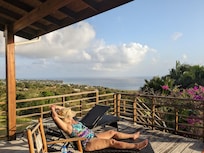 Plenty of lounging room and a small plunge pool